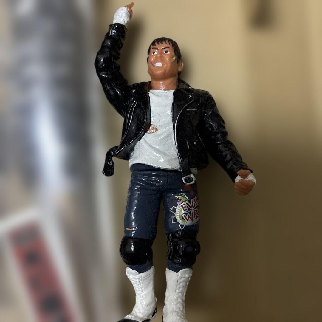 邪道　大仁田厚　フィギュア2体　ミニチュア有刺鉄線バット　セット