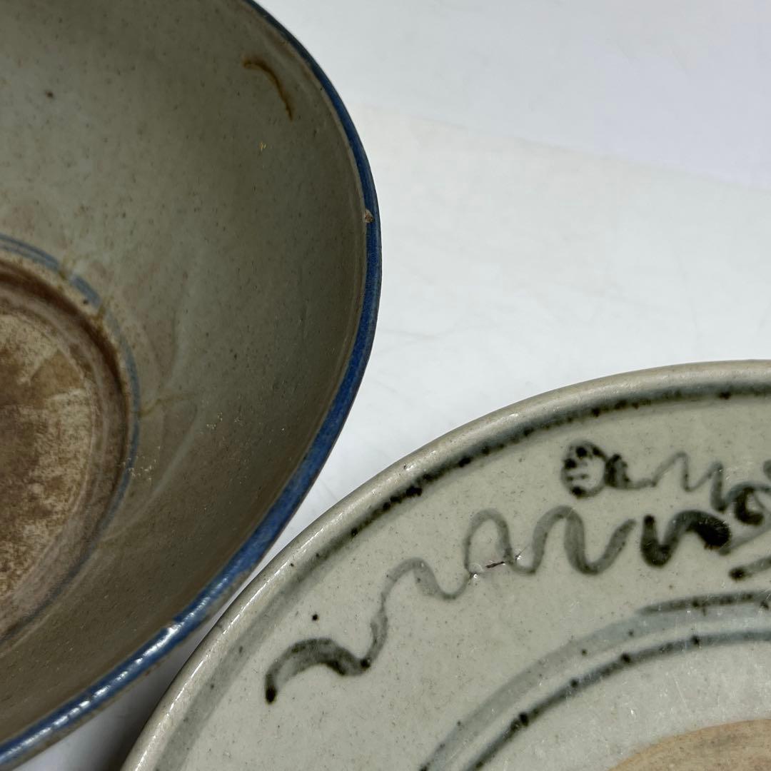 中国清時代 新渡青花鉢 大皿 東キ8-0307① タサオサ