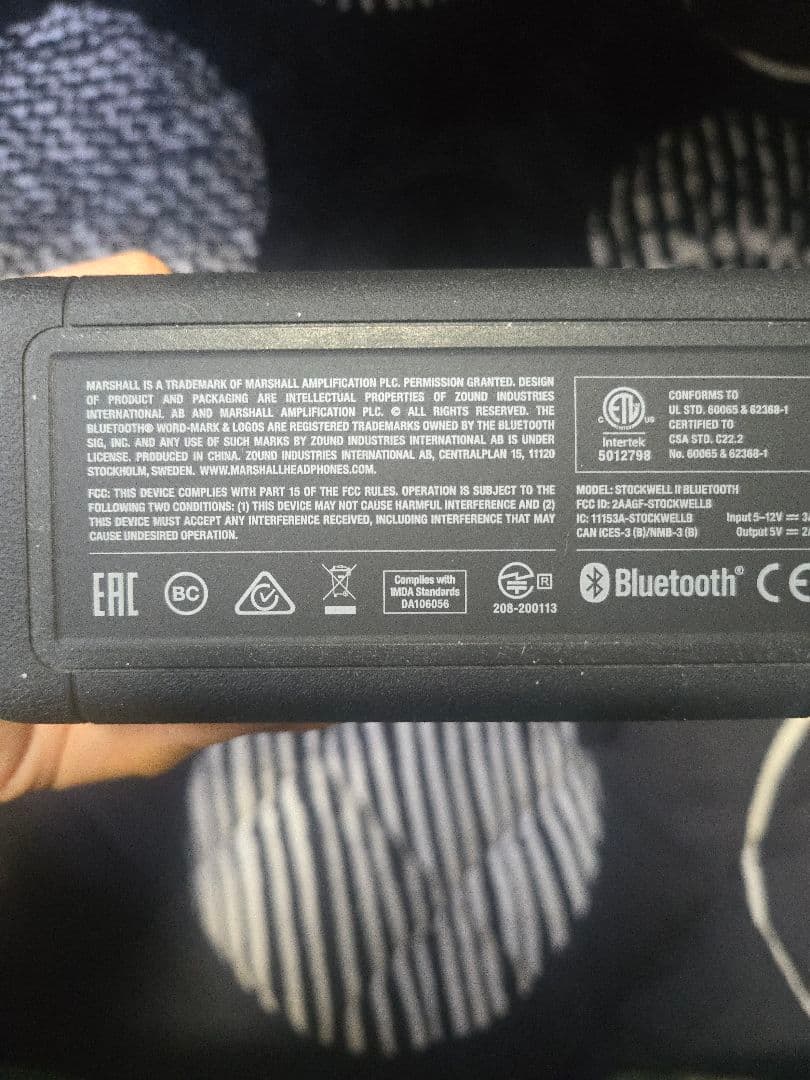 Marshall stockwel　Ⅱ　ワイヤレススピーカー