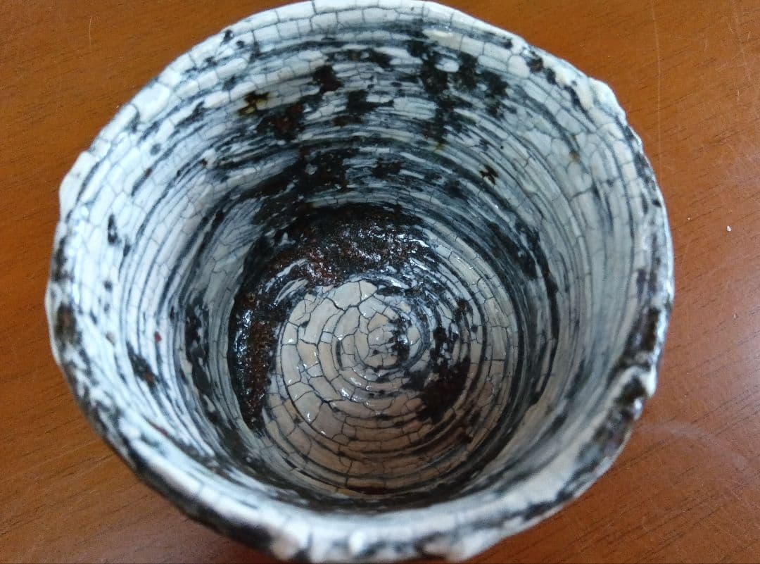 中川自然坊の刷毛目蕎麦猪口