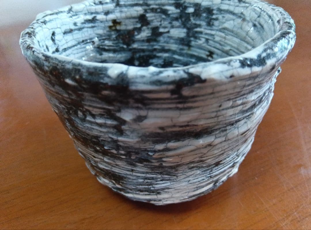 中川自然坊の刷毛目蕎麦猪口