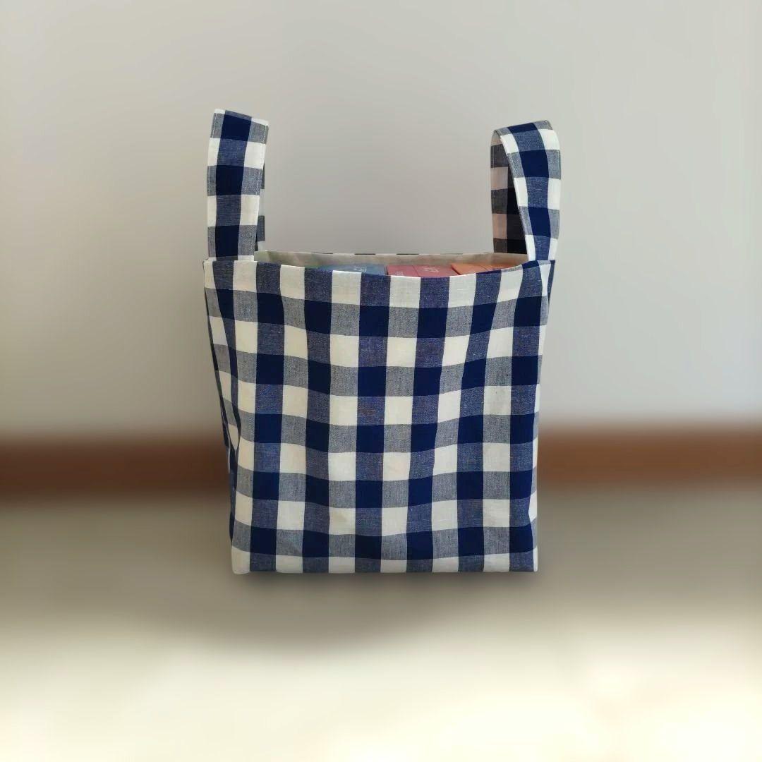 ハンドメイド＊チェック柄のエコバッグ/トートバッグ2点