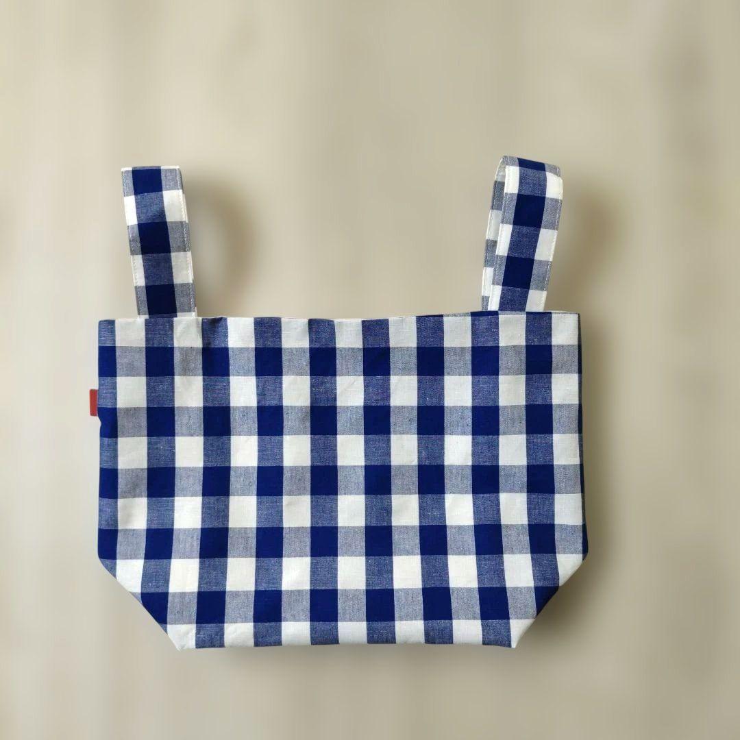 ハンドメイド＊チェック柄のエコバッグ/トートバッグ2点