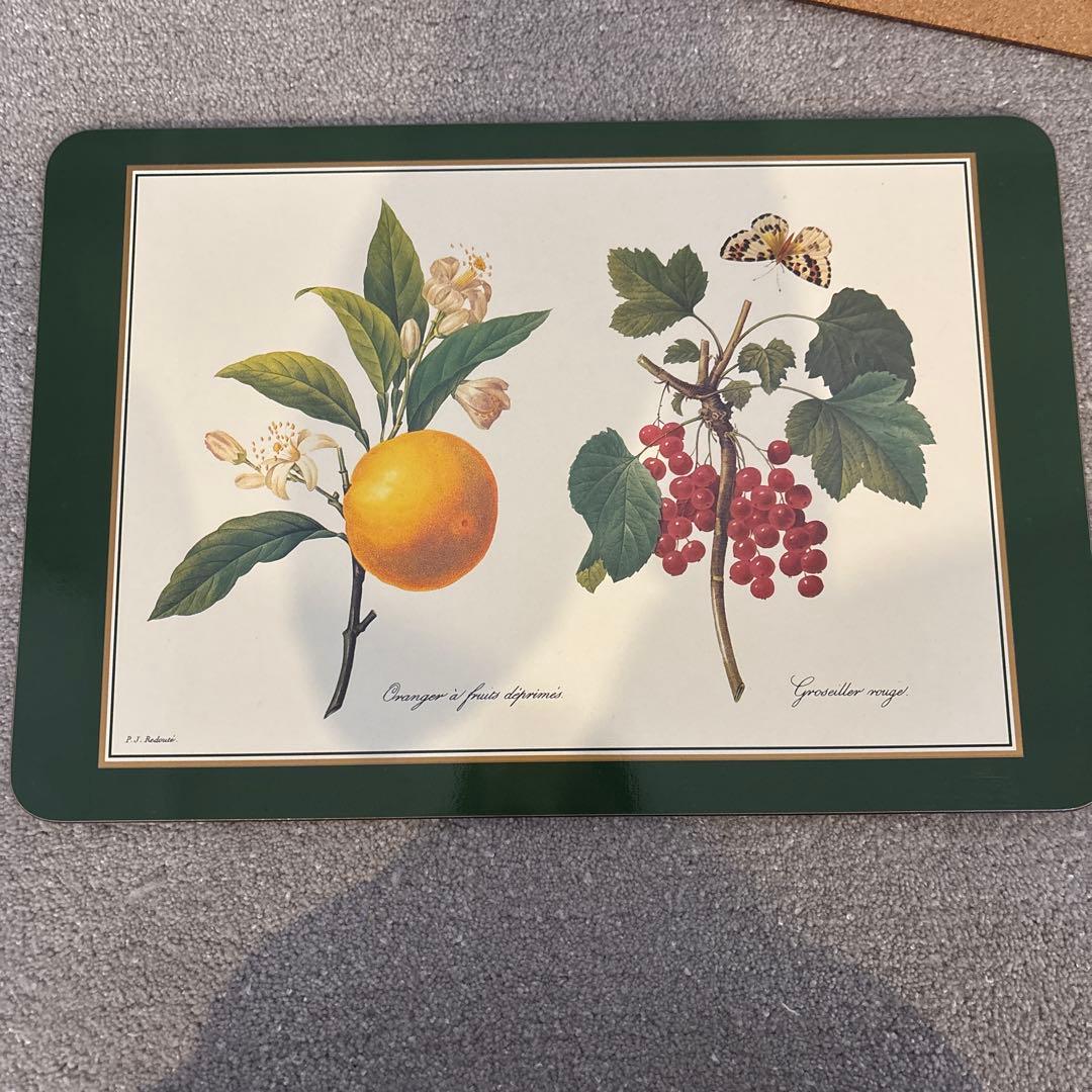 新品未使用　JASON フルーツイラスト ランチョンマット 4枚セット