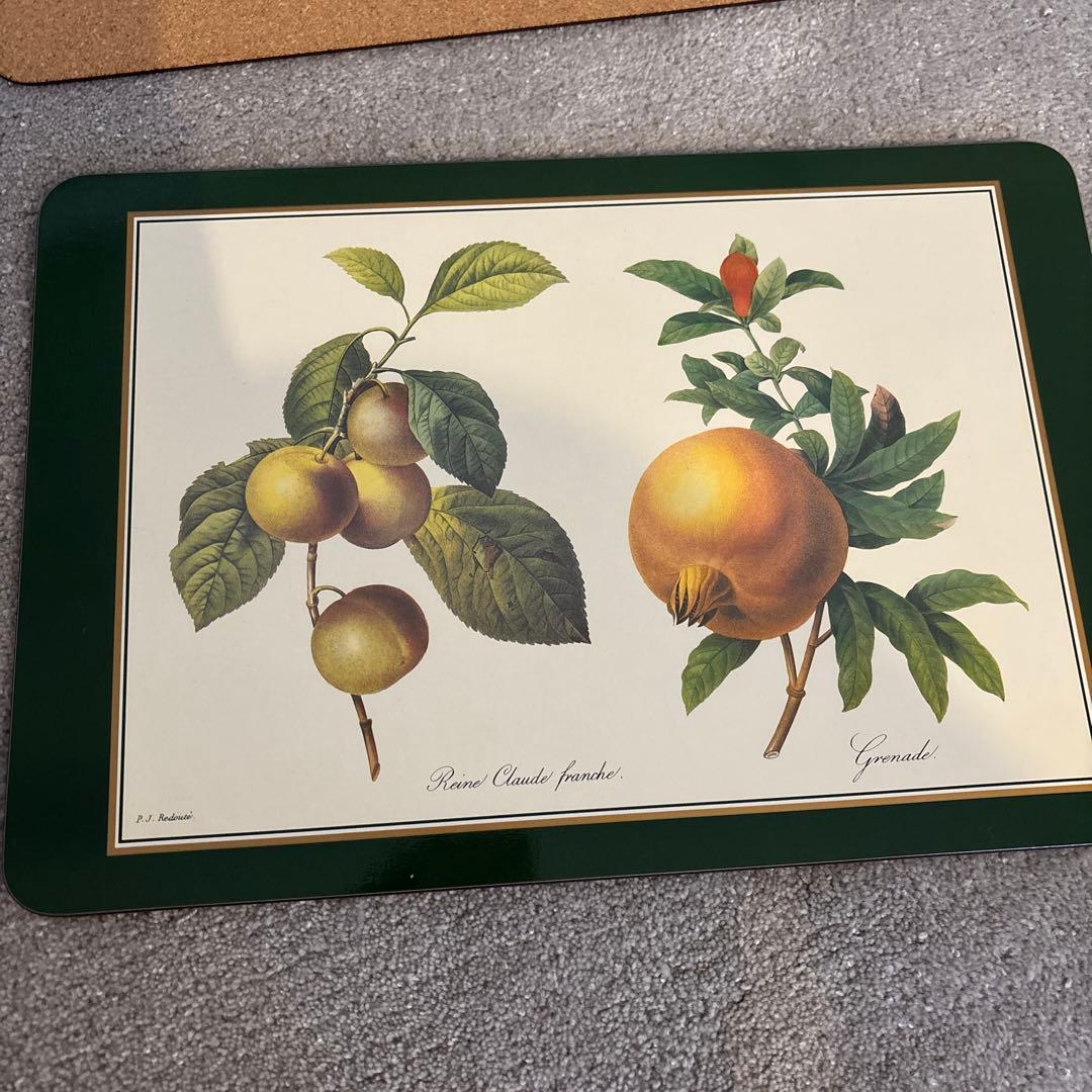 新品未使用　JASON フルーツイラスト ランチョンマット 4枚セット