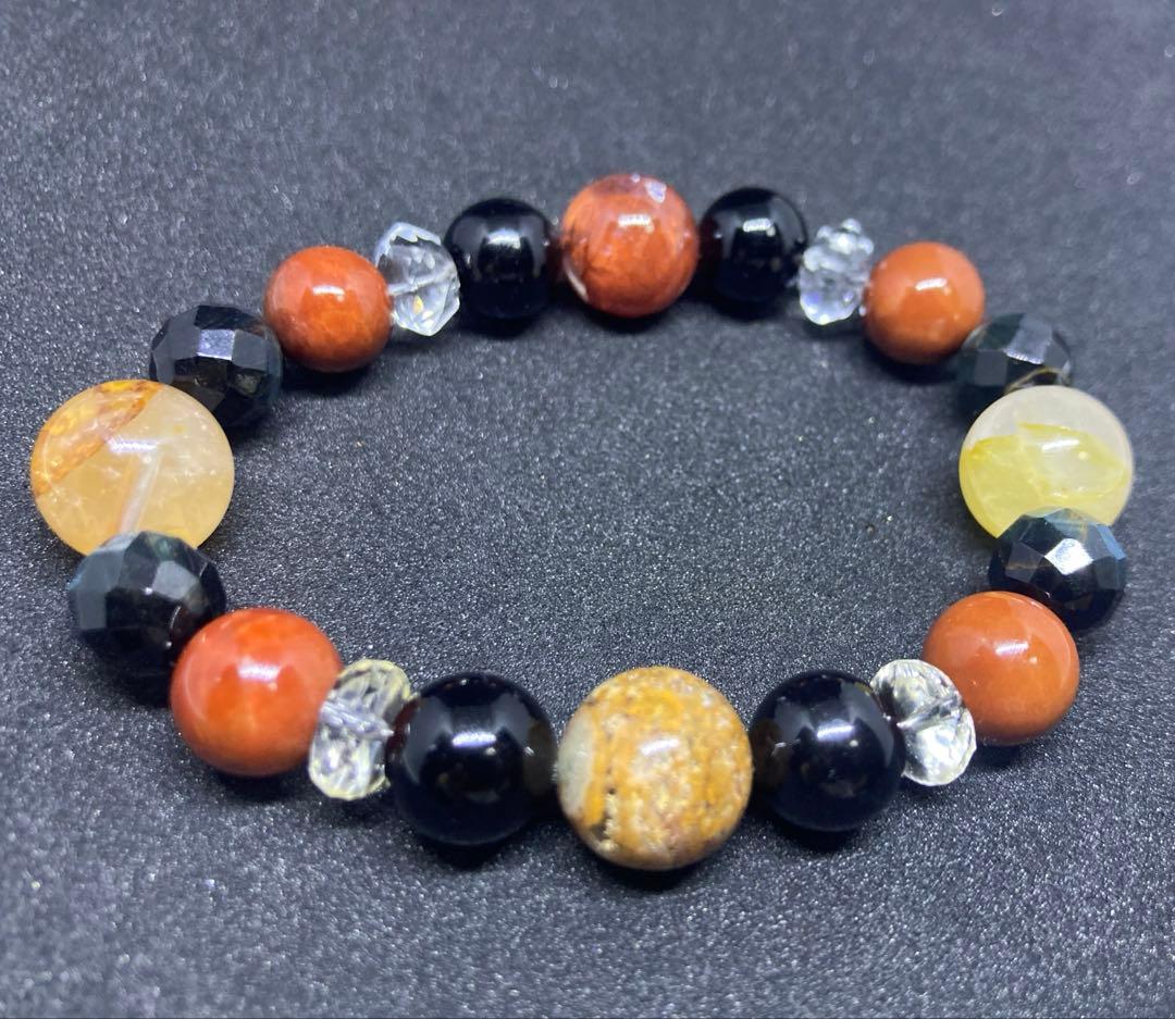 ✦ライモナイトinクォーツ　ファントムガーデンクォーツハイパワーストーンブレス✦