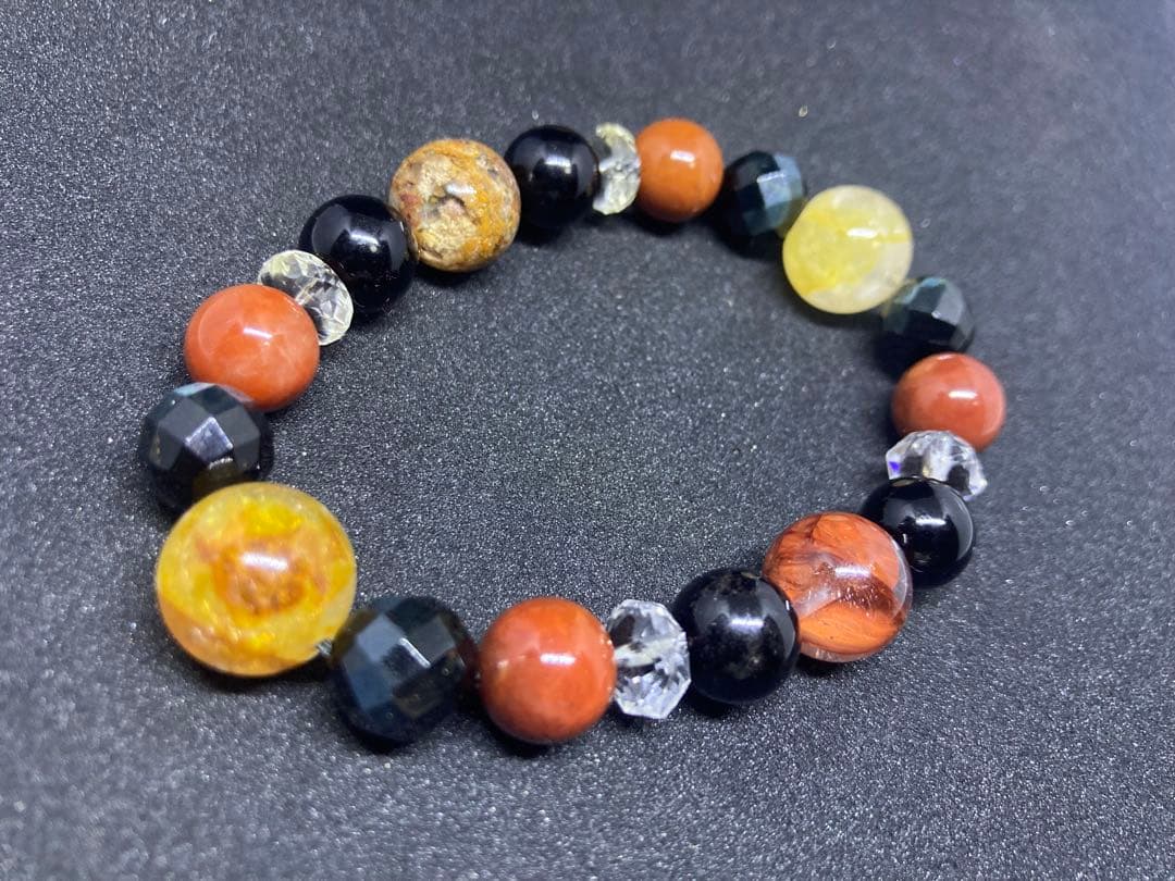 ✦ライモナイトinクォーツ　ファントムガーデンクォーツハイパワーストーンブレス✦