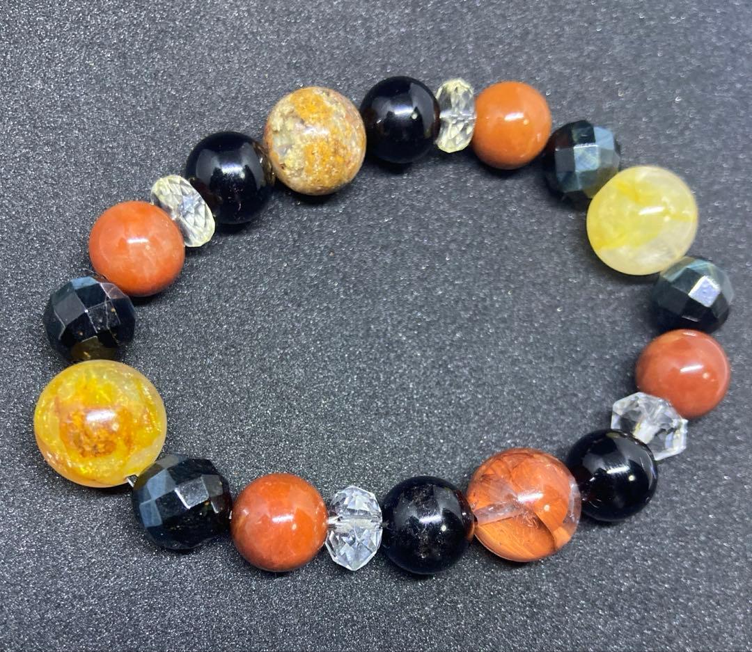 ✦ライモナイトinクォーツ　ファントムガーデンクォーツハイパワーストーンブレス✦