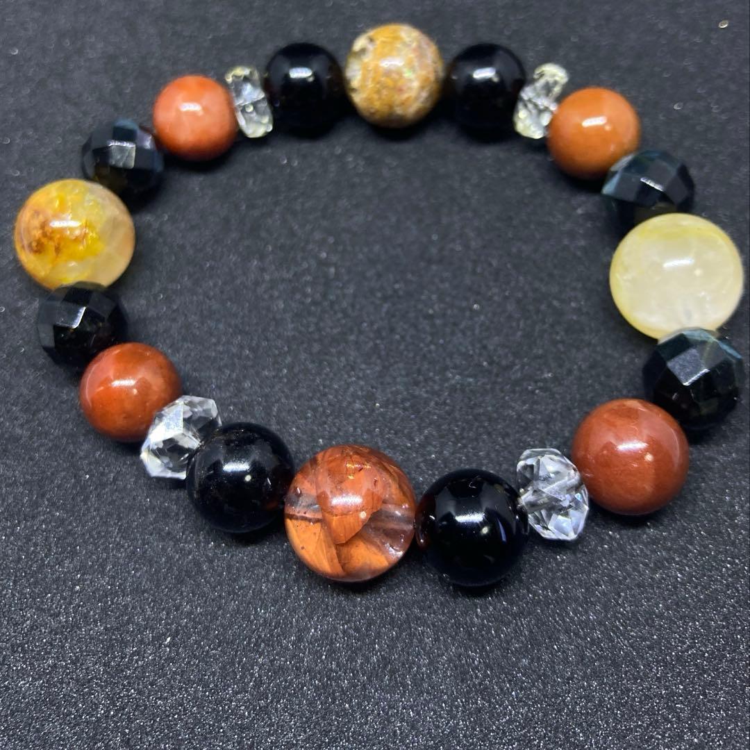 ✦ライモナイトinクォーツ　ファントムガーデンクォーツハイパワーストーンブレス✦