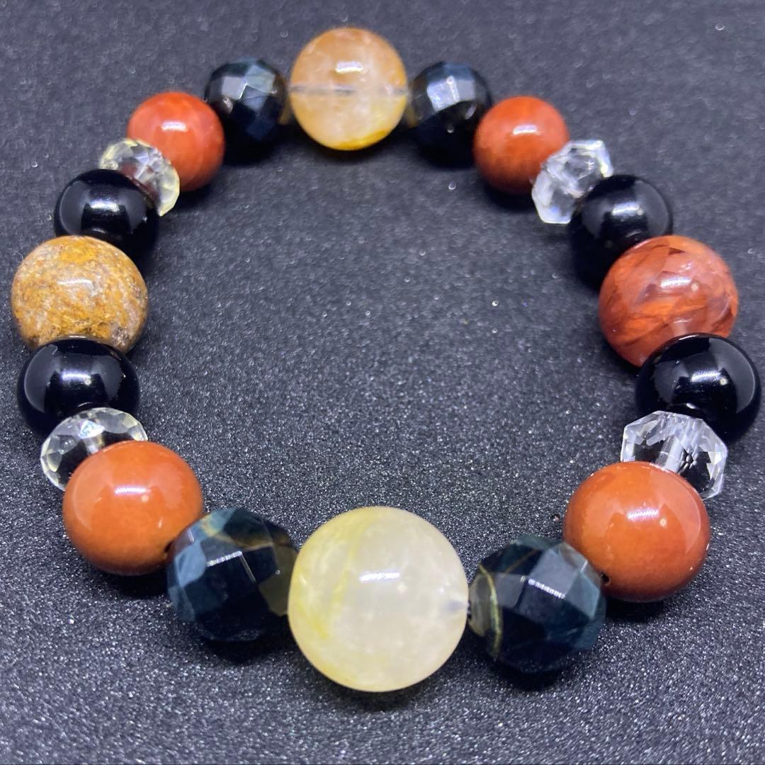 ✦ライモナイトinクォーツ　ファントムガーデンクォーツハイパワーストーンブレス✦