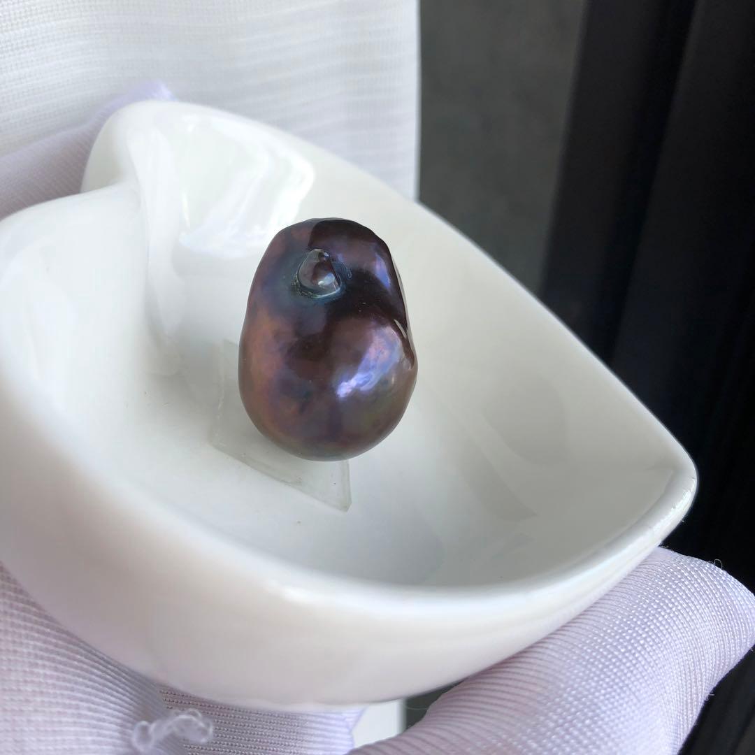 淡水バロックパールペンダントトップ　本真珠