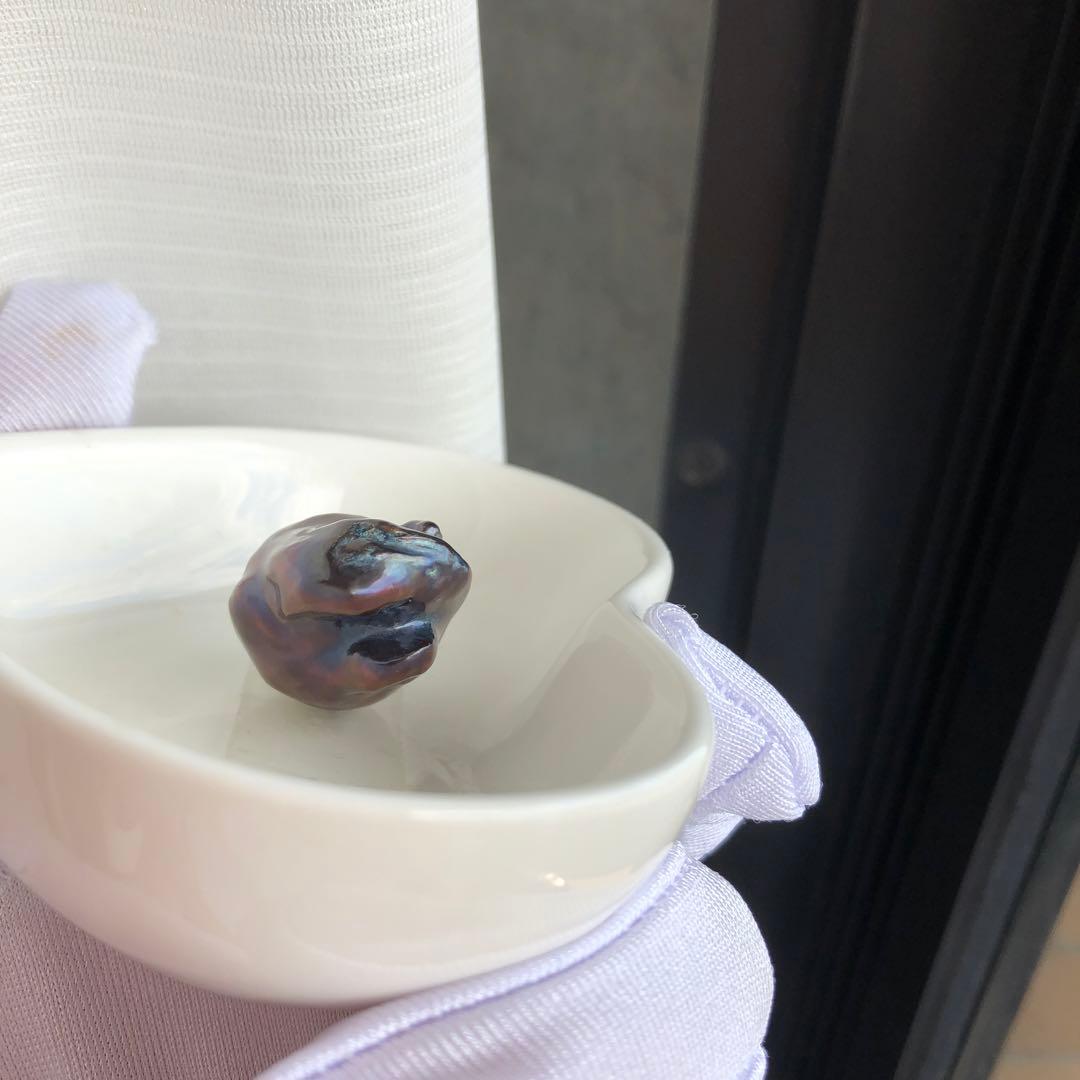 淡水バロックパールペンダントトップ　本真珠