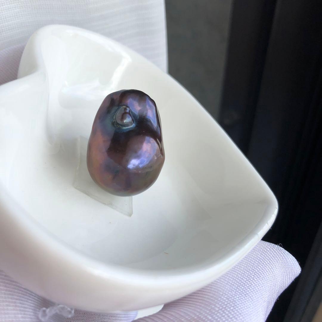 淡水バロックパールペンダントトップ　本真珠