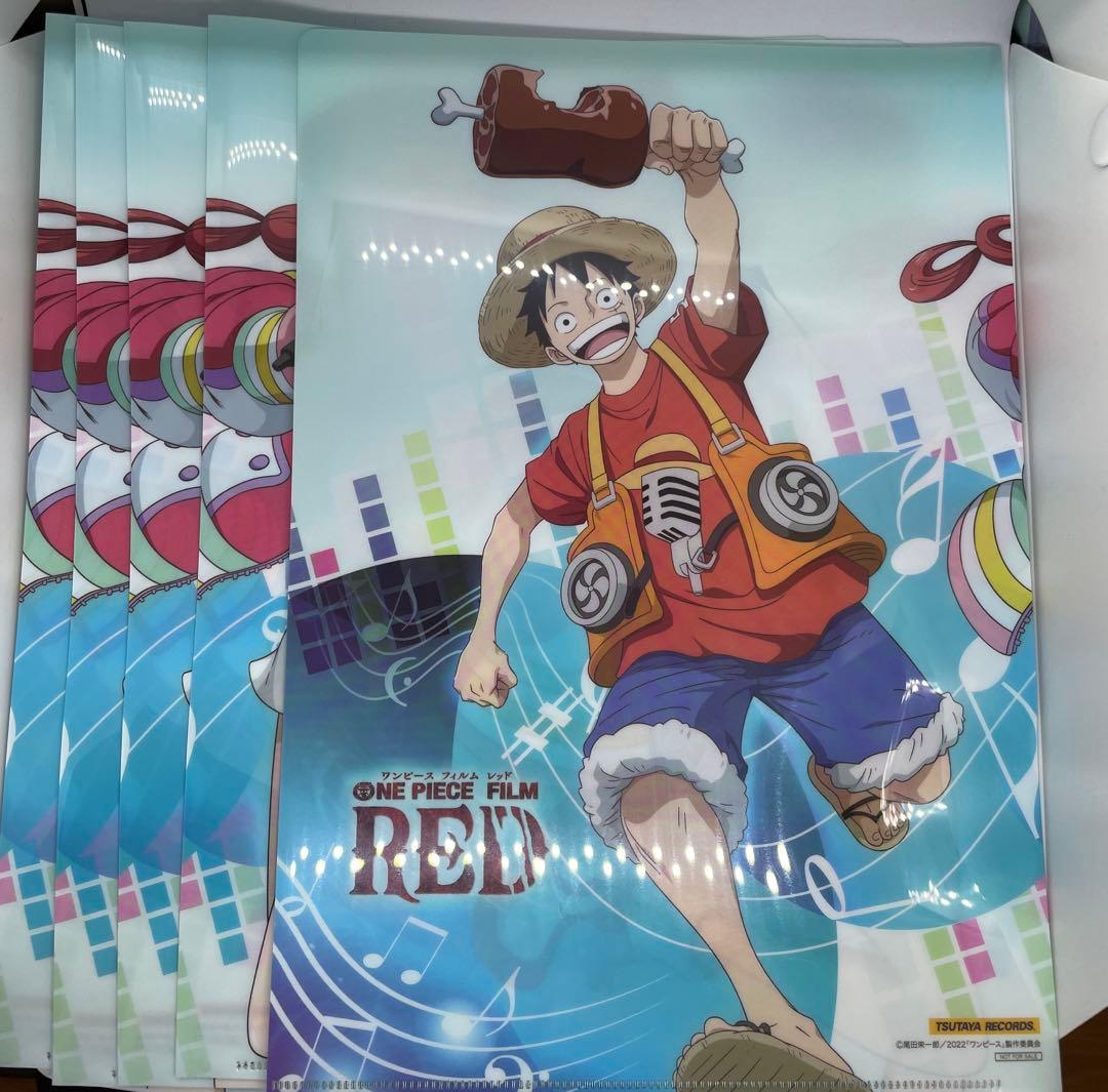 5枚セット ONE PIECE FILMRED TSUTAYA購入特典　ファイル
