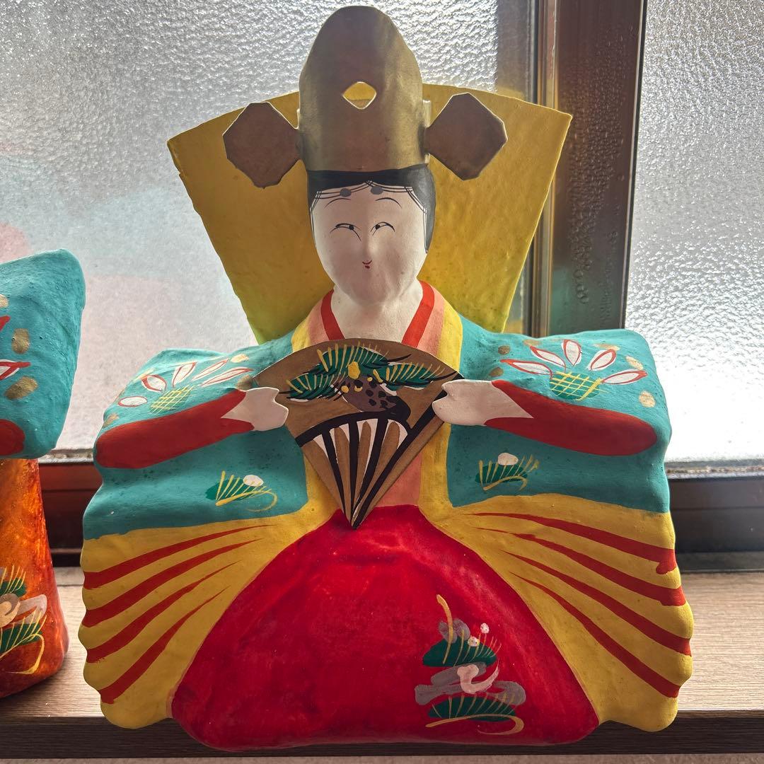 張り子 三春張子 橋本広司 雛人形（特大） ひな祭り お雛様 民藝