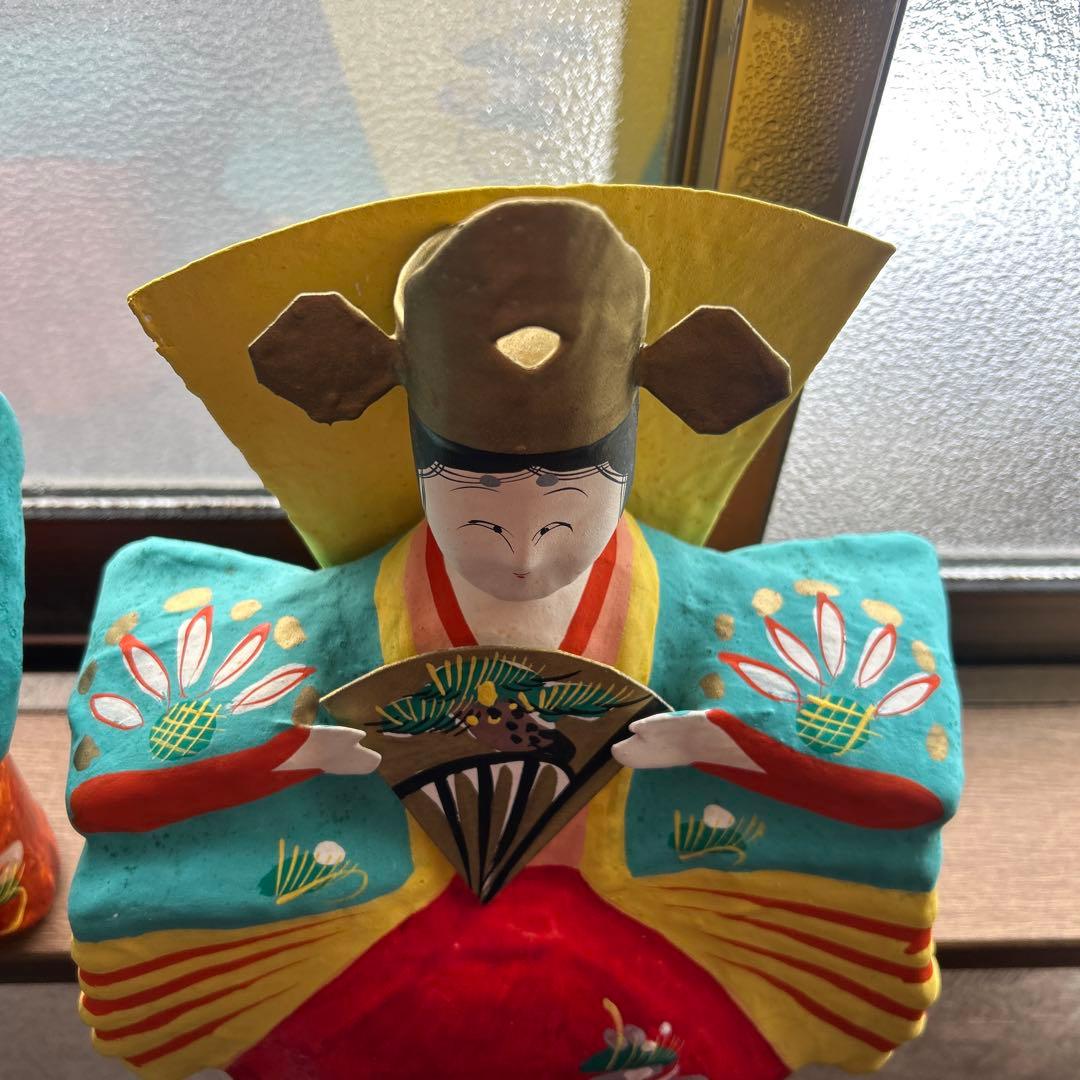 張り子 三春張子 橋本広司 雛人形（特大） ひな祭り お雛様 民藝