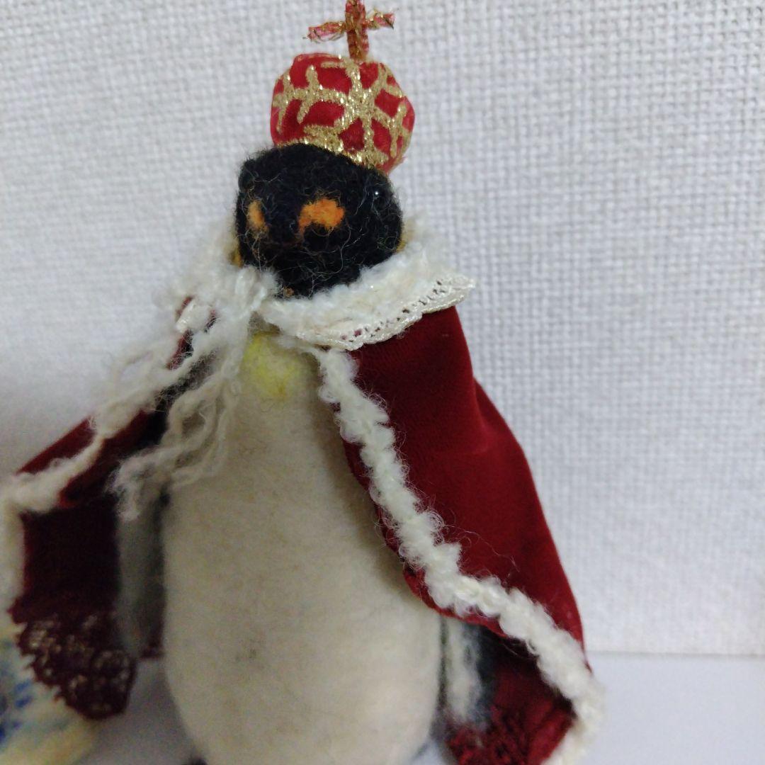 ハンドメイド作家　ペンギン　羊毛フェルト