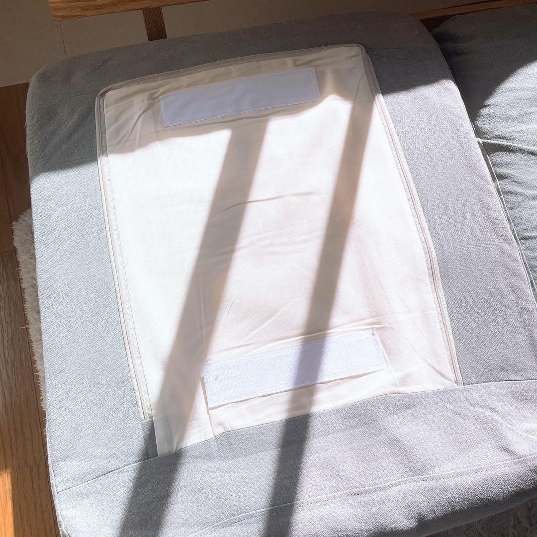 モモナチュラル 3人ローソファ　クラウドローソファー　グレー