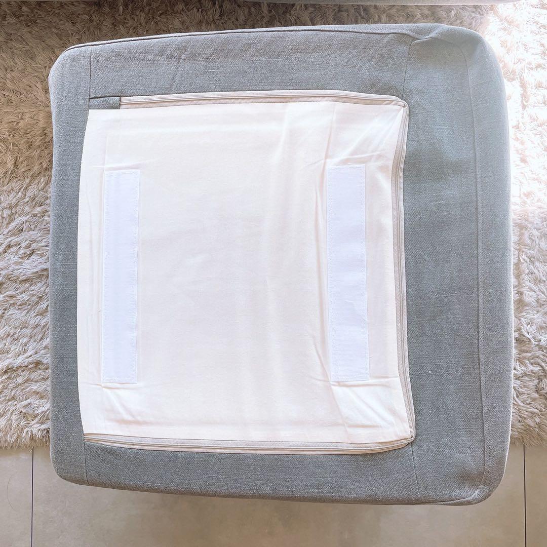 モモナチュラル 3人ローソファ　クラウドローソファー　グレー