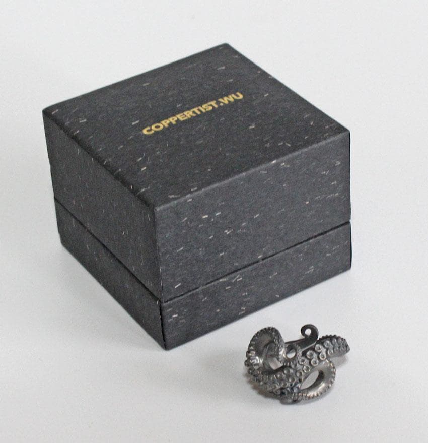 ✅COPPERTIST.WU タコリング 925スターリングシルバー 16mm