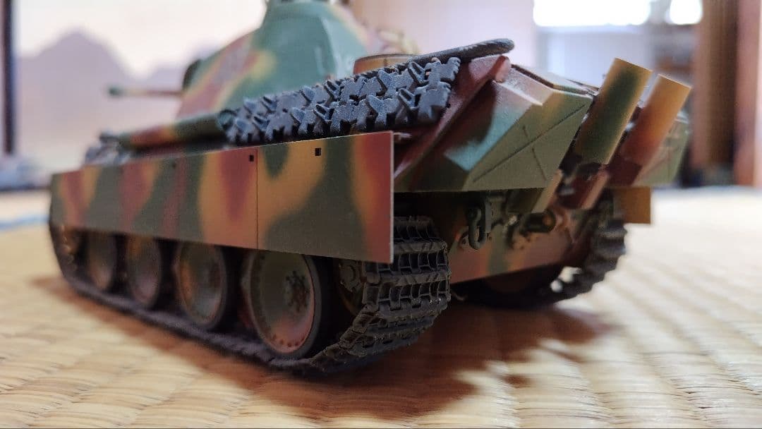 戦車モデル 1/35 迷彩塗装 パンサー タミヤ、プロ製 緻密な造り込み