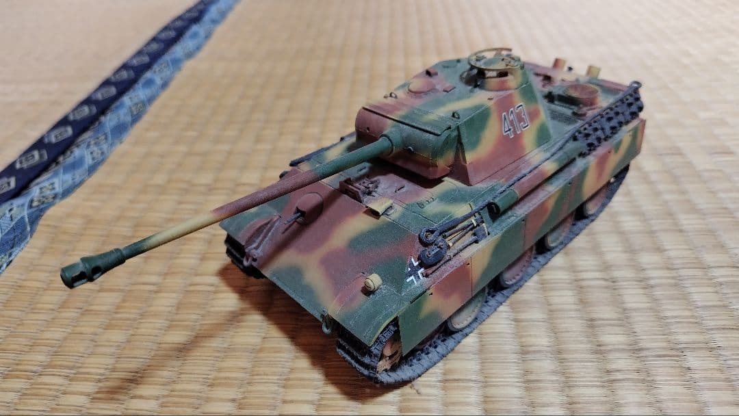 戦車モデル 1/35 迷彩塗装 パンサー タミヤ、プロ製 緻密な造り込み
