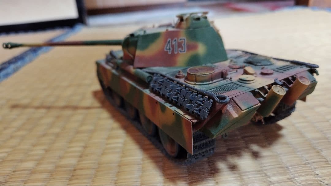 戦車モデル 1/35 迷彩塗装 パンサー タミヤ、プロ製 緻密な造り込み