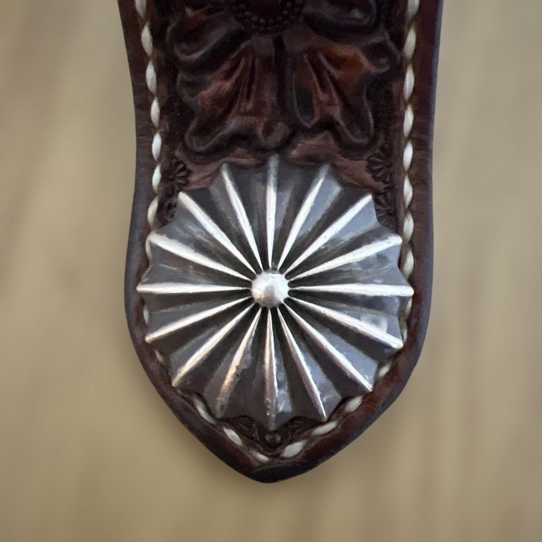 大和工房（レザー花模様キーリング）