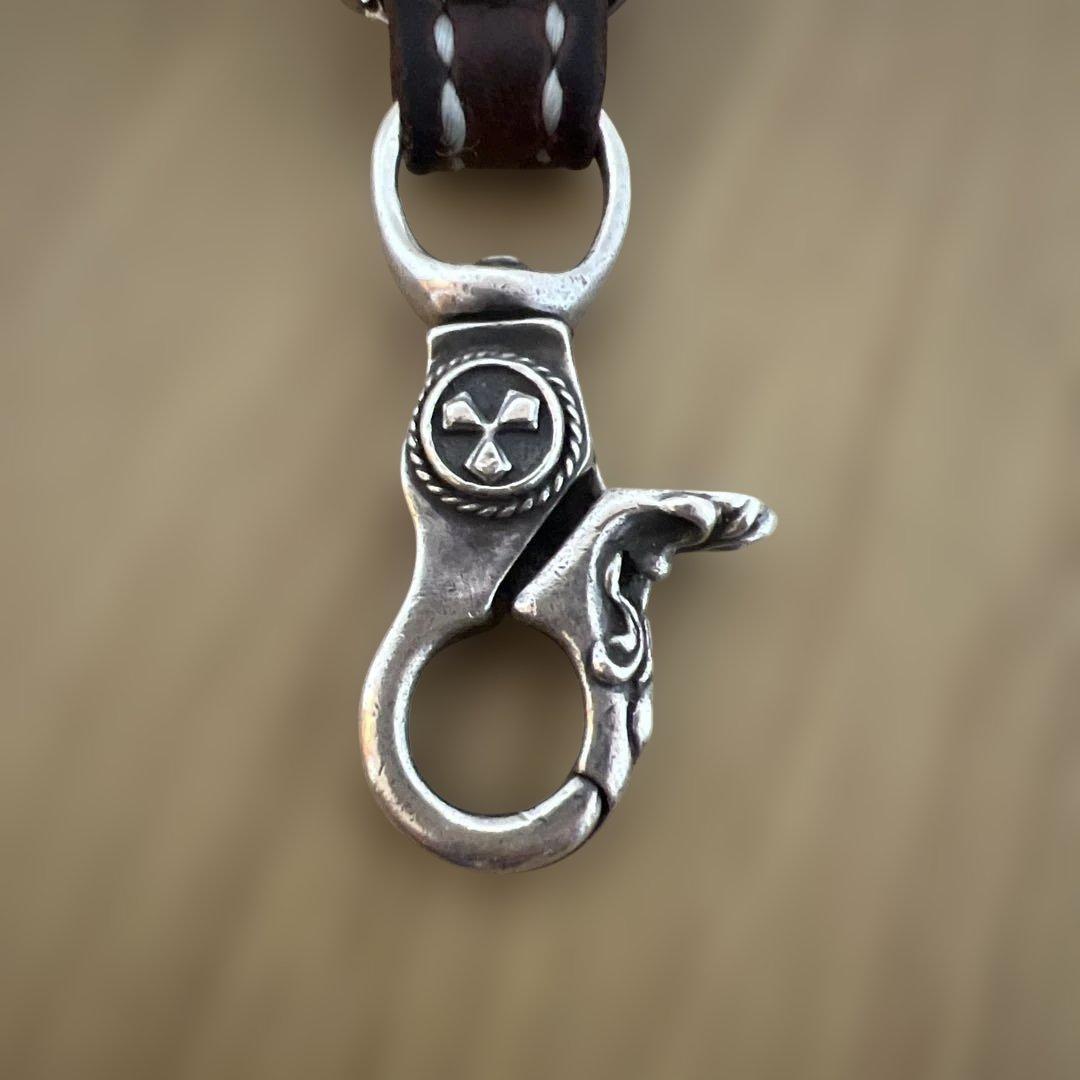 大和工房（レザー花模様キーリング）