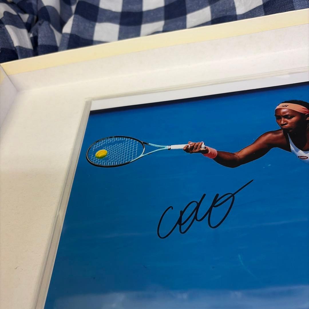 女子プロテニスプレイヤー ココ・ガウフ 直筆サインフォト Coco Gauff