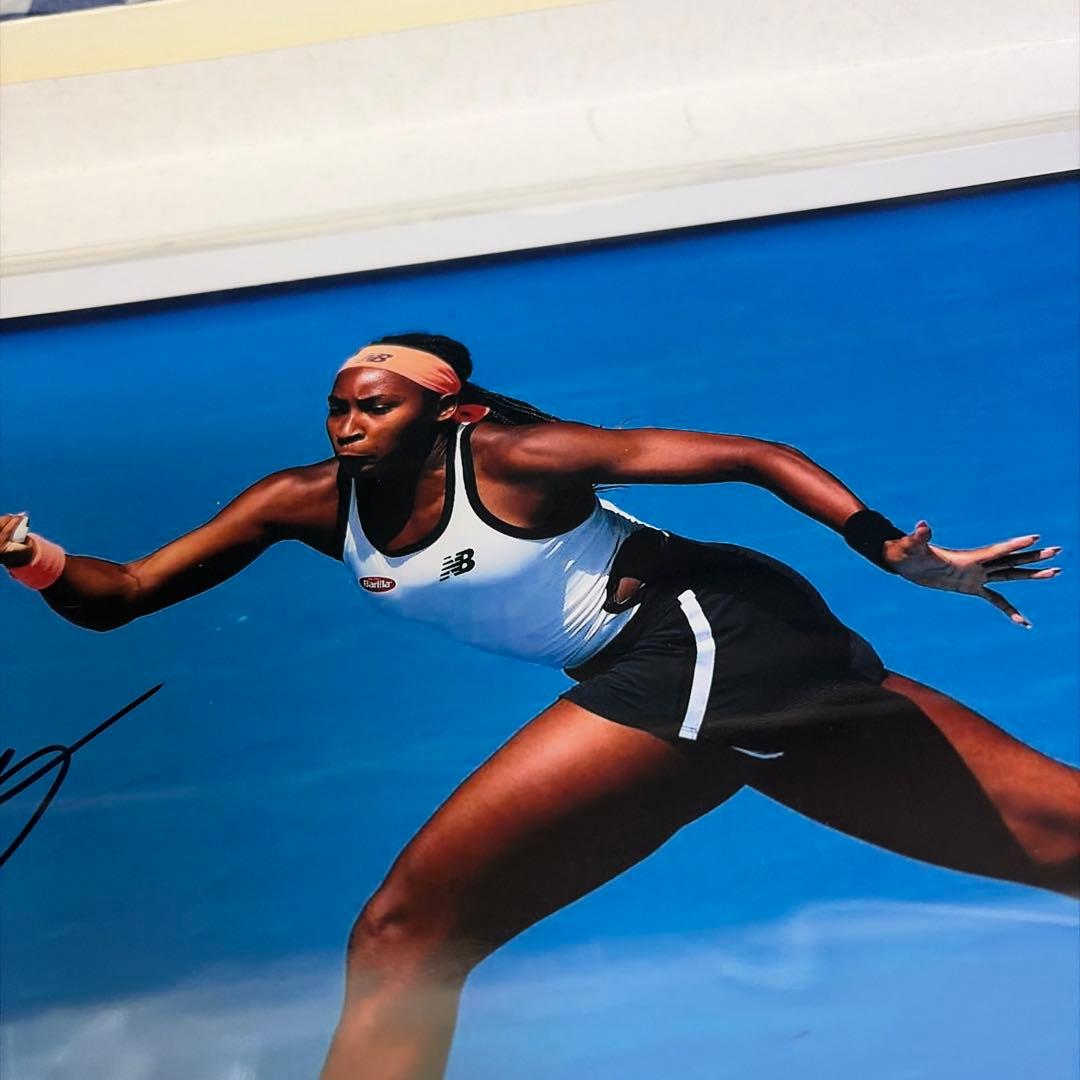 女子プロテニスプレイヤー ココ・ガウフ 直筆サインフォト Coco Gauff