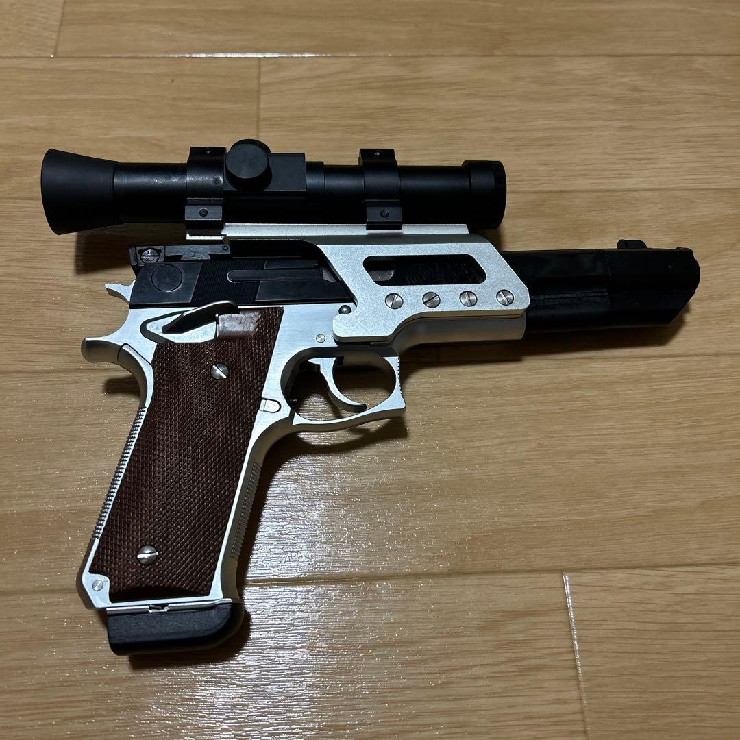 じ*ん様 MGC固定スライドガスガンs＆w M745ロングスコープ付き 純正マウ