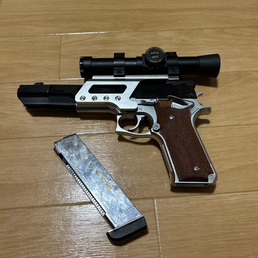 じ*ん様 MGC固定スライドガスガンs＆w M745ロングスコープ付き 純正マウ