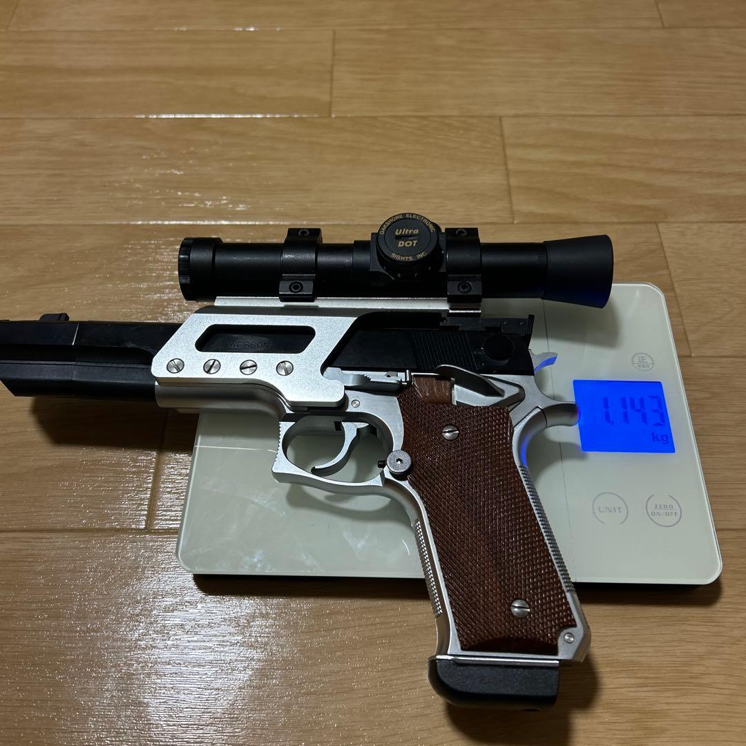 じ*ん様 MGC固定スライドガスガンs＆w M745ロングスコープ付き 純正マウ