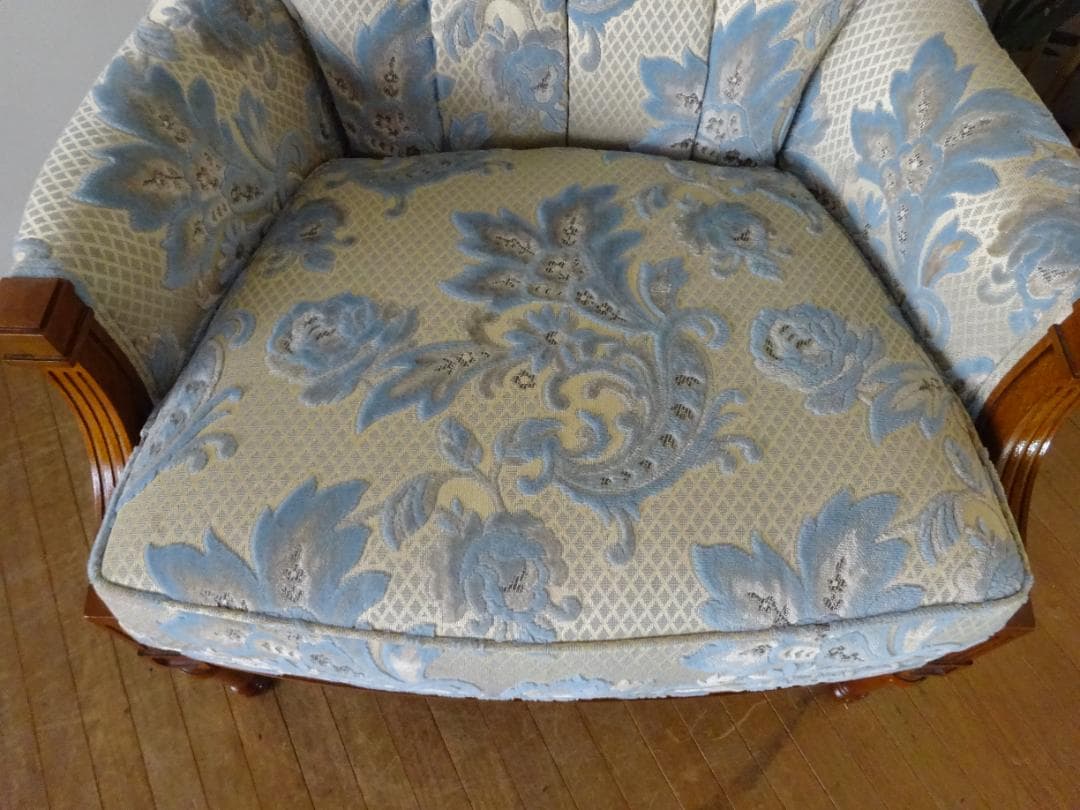 ドレクセルヘリテイジ　アップホルスタリー　イージーチェア　1Pソファ　超美品