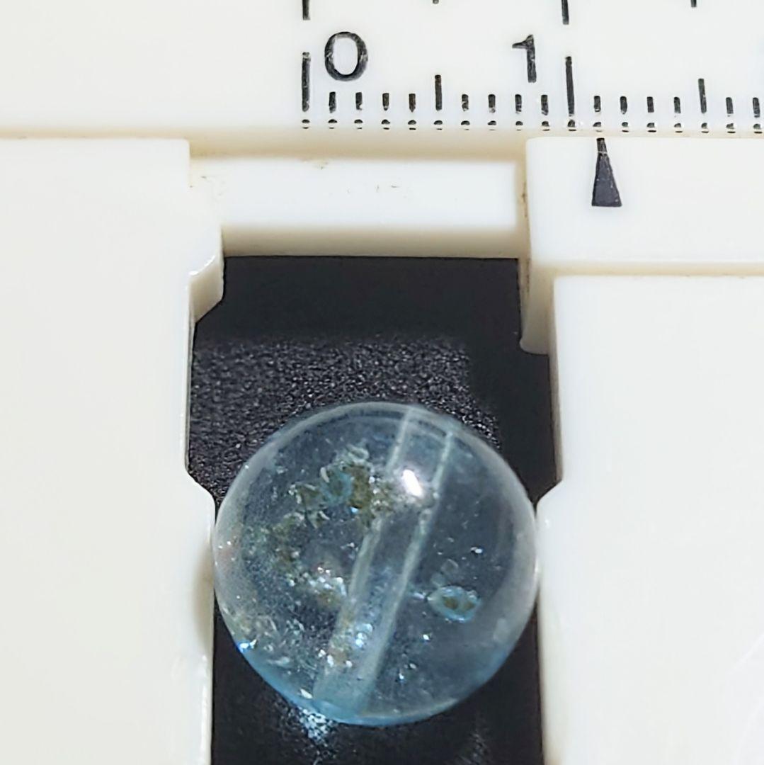 ★(YOU※)キュービックインクルージョンinブルートパーズ11ミリビーズ