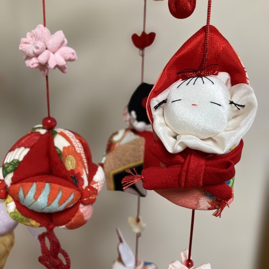 624 吊るし雛　吊るし飾り　つるし雛　つるし飾り　さげもん　ハンドメイド
