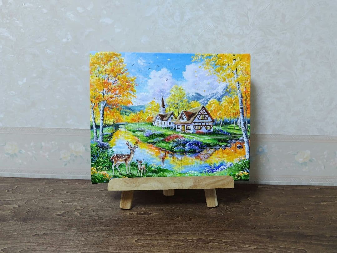 a*k様 【秋の到来】アクリル画 F3 風景画 絵画