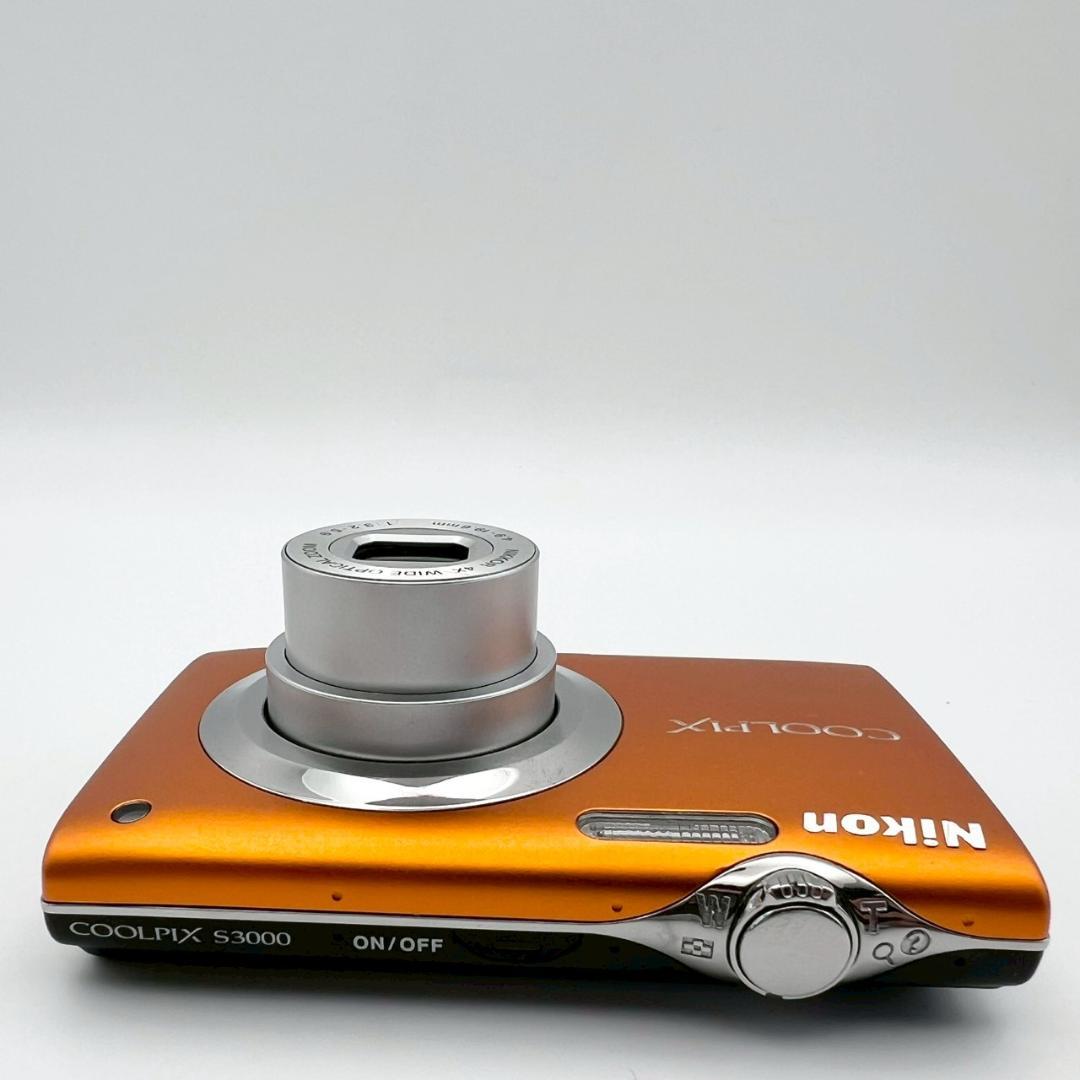 【完動品】Nikon COOLPIX S3000 コンデジ オレンジ 動作確認済
