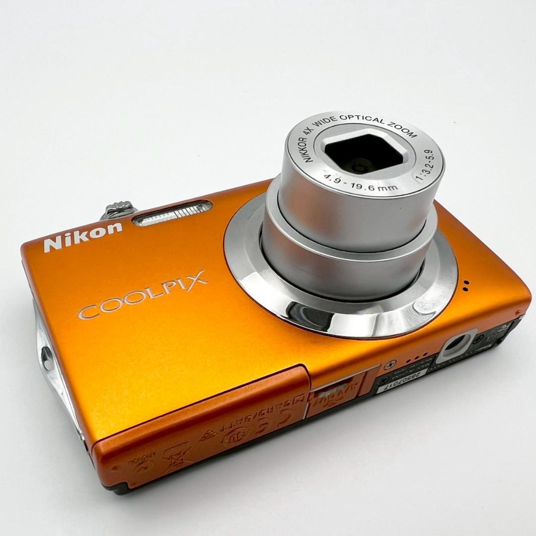 【完動品】Nikon COOLPIX S3000 コンデジ オレンジ 動作確認済