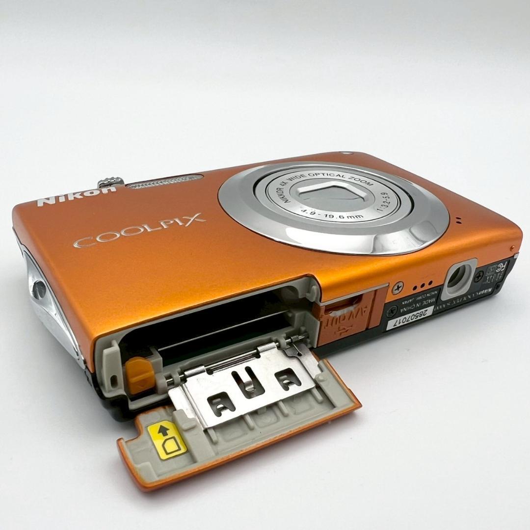 【完動品】Nikon COOLPIX S3000 コンデジ オレンジ 動作確認済