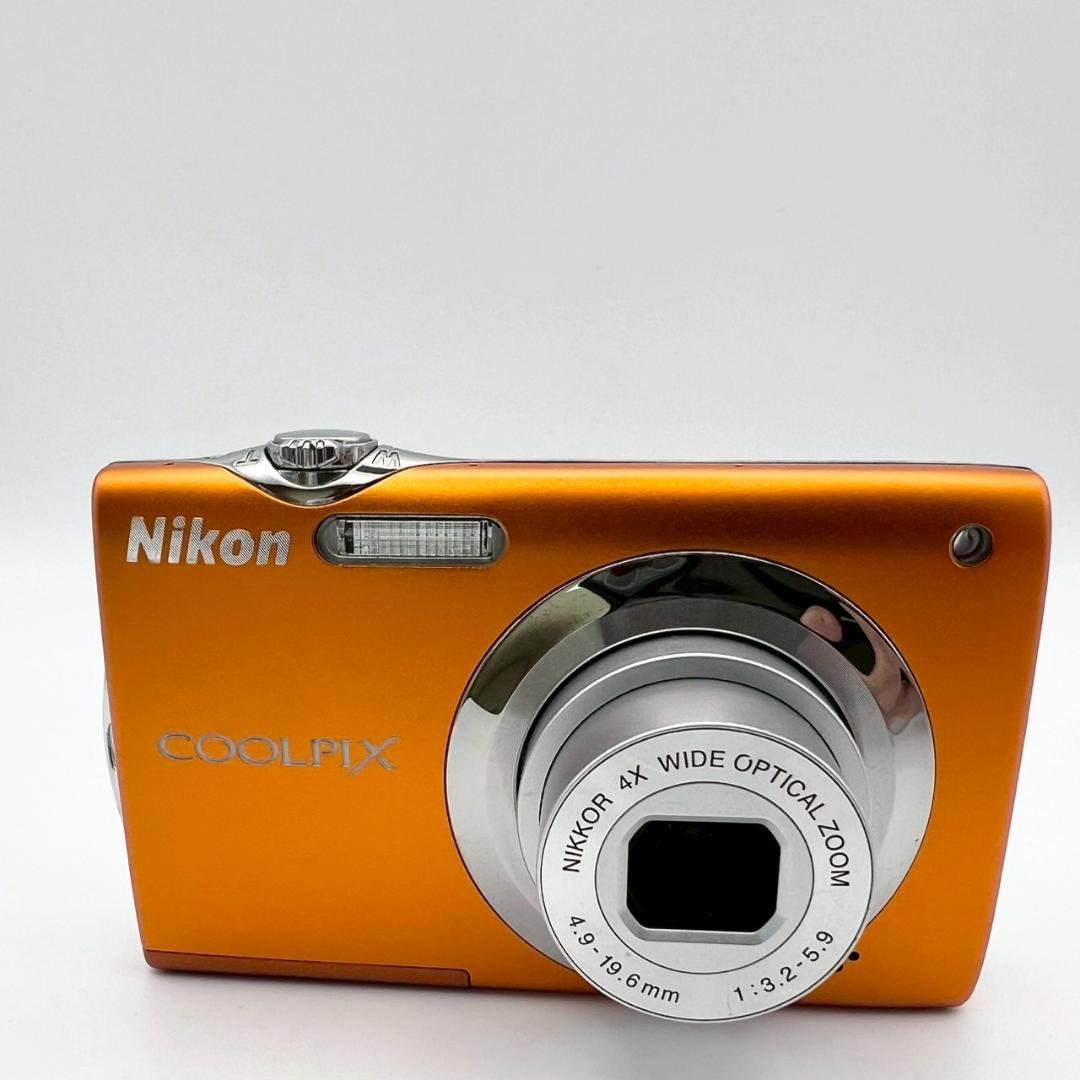 【完動品】Nikon COOLPIX S3000 コンデジ オレンジ 動作確認済