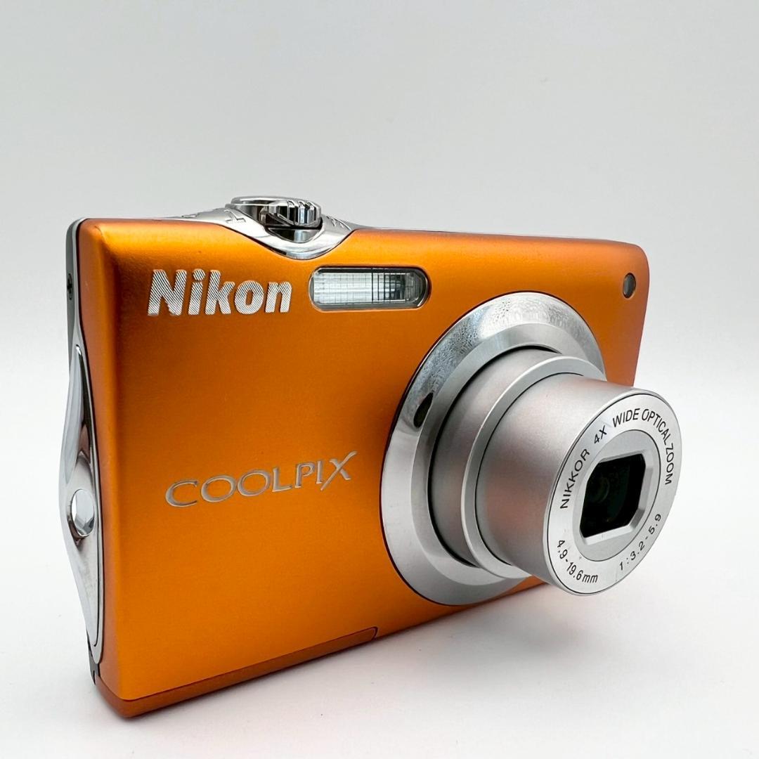 【完動品】Nikon COOLPIX S3000 コンデジ オレンジ 動作確認済