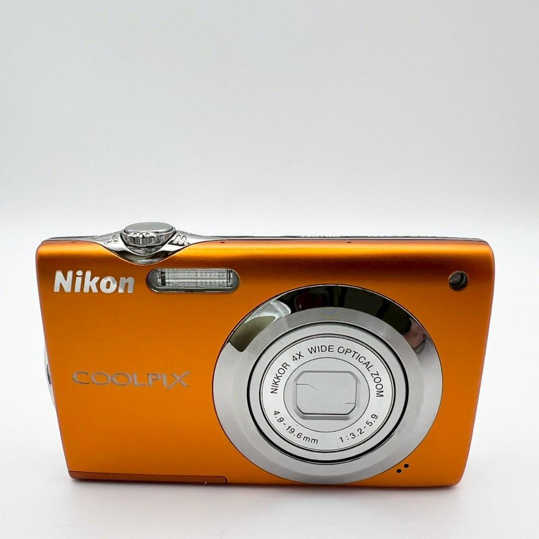 【完動品】Nikon COOLPIX S3000 コンデジ オレンジ 動作確認済