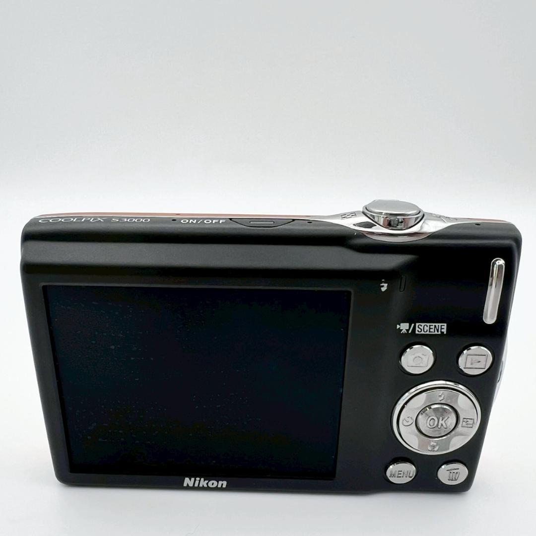 【完動品】Nikon COOLPIX S3000 コンデジ オレンジ 動作確認済