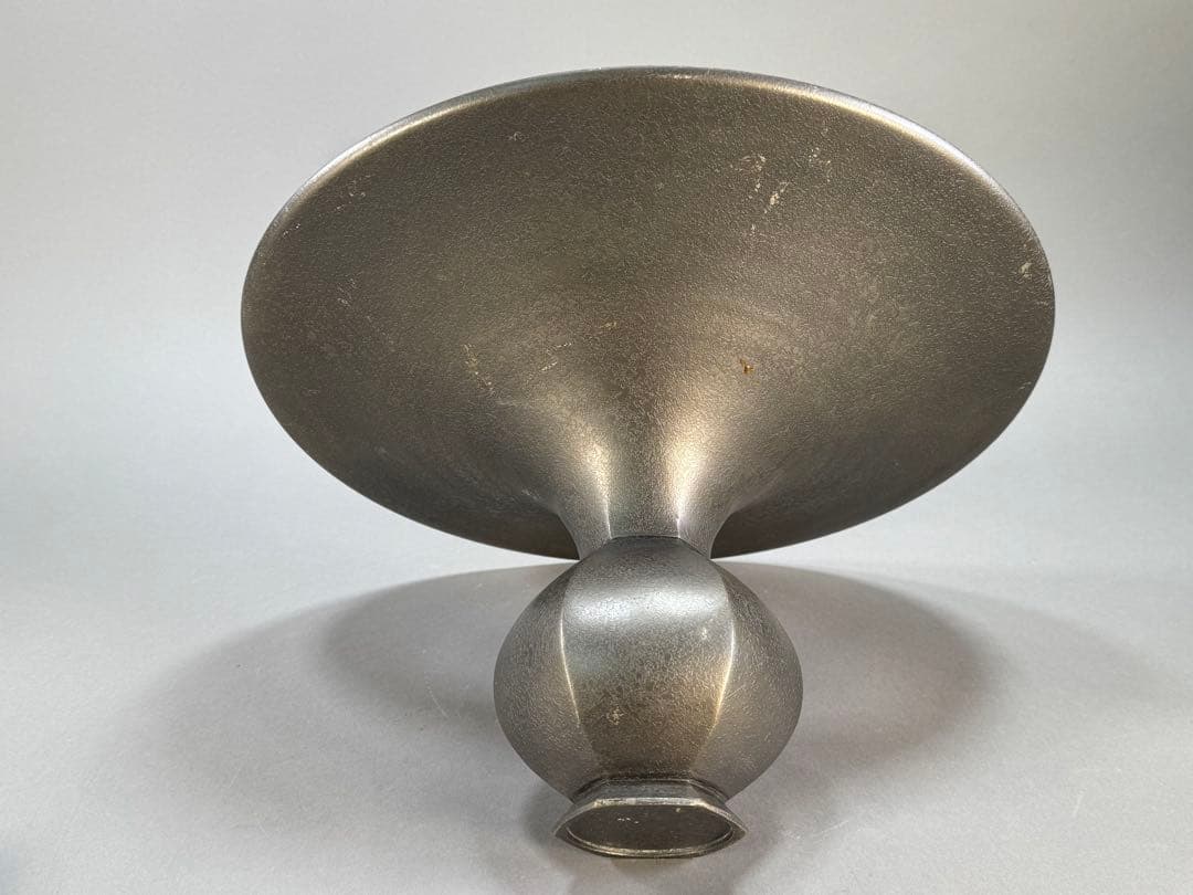 池坊　いけばな　銅鋳　銅花器　立花　生花　花瓶　華道具　直径36cm