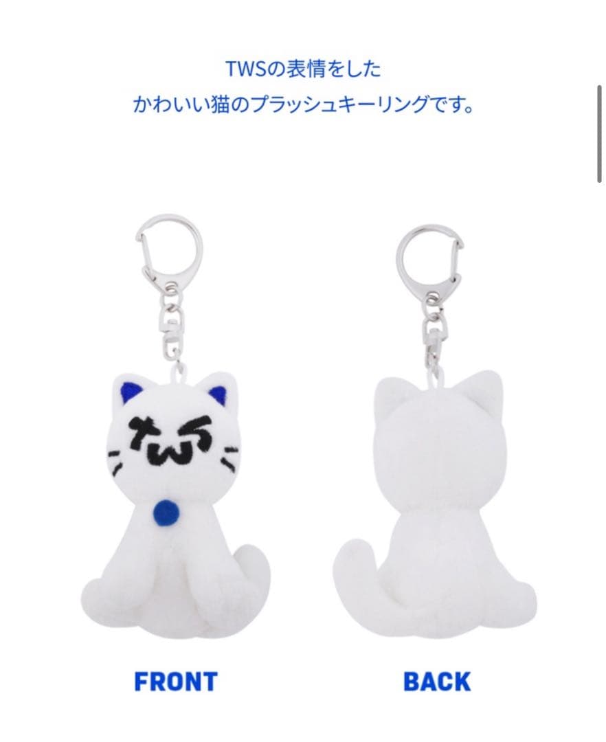 本日発送TWS公式キーリングネコぬいぐるみゴーストトゥニャンイトゥリョンイ