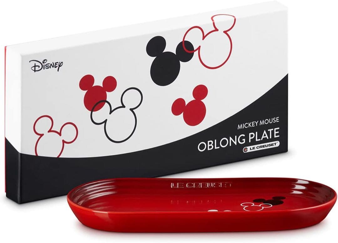 【新品未使用】Le Creuset ミッキーマウス オブロングプレート