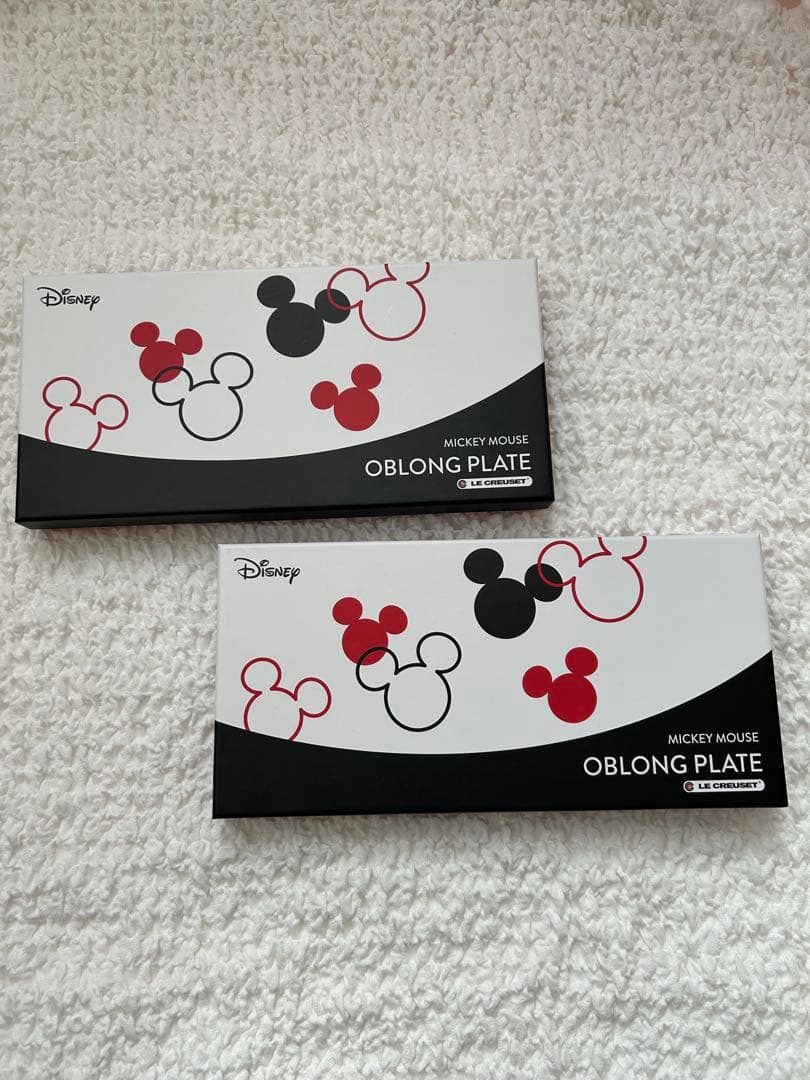 【新品未使用】Le Creuset ミッキーマウス オブロングプレート