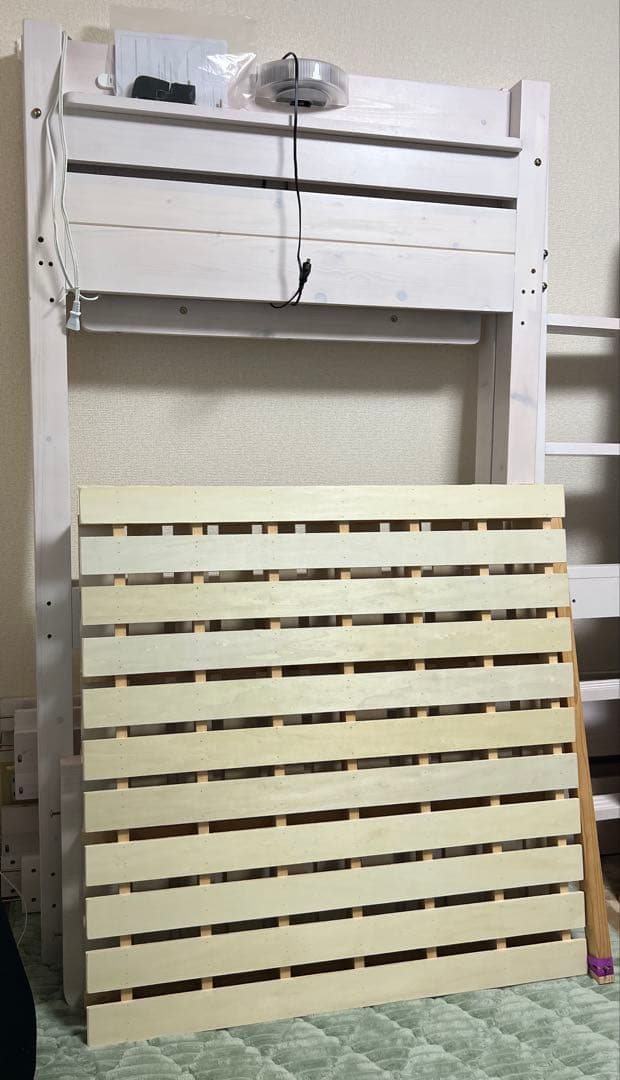 ★売約済★天然木机 宮付き ロフトベッド Hiタイプ